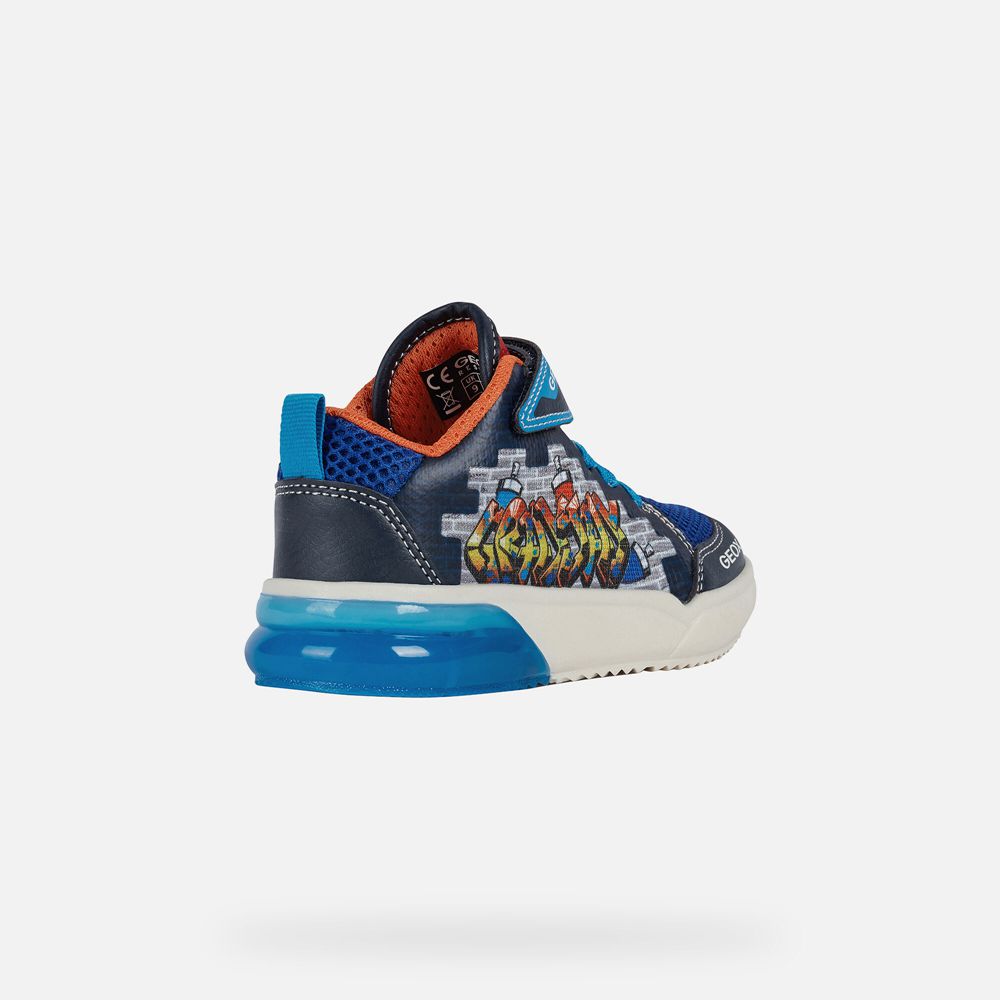 Tenis Geox Menino Azul Marinho - Grayjay - MRQND9618